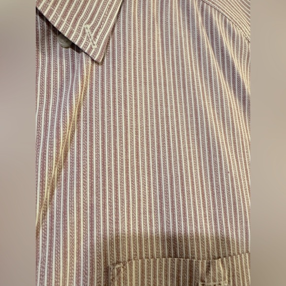 Eddie Bauer vintage button down striped shirt size large - Picture 3 of 5